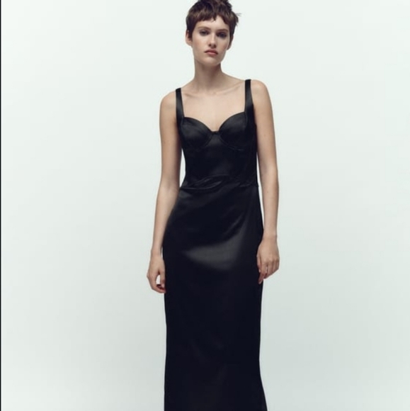 Zara Black Corset Dress